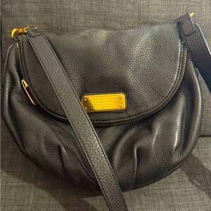 MARC JACOBS MbyMJ Natasha Q black leather crossbody leather designer purse/bag